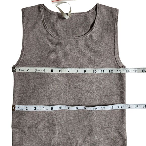 Leo & Nicole Ash Heather Round Neck Sleeveless Tank Top sz PS - Picture 8 of 10